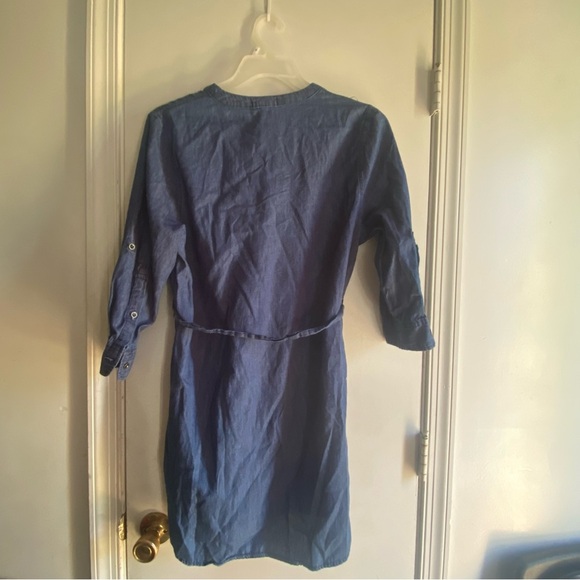 Ali& Kris Denim Collared Button Up Dress size Large - Picture 3 of 5